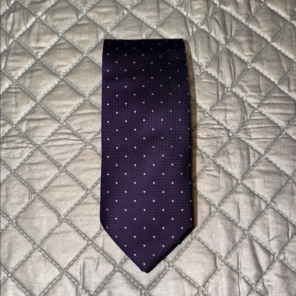 Eton Purple Polka Dot Tie